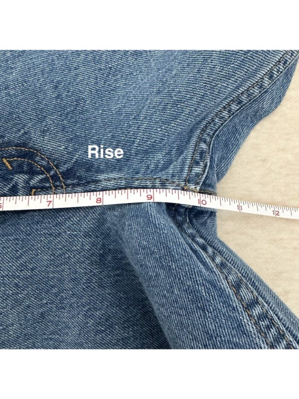 Levi's 502 Regular Fit Men's Size 32' x 32' Tapered Stretch Denim Blue Jeans - Picture 7 of 13